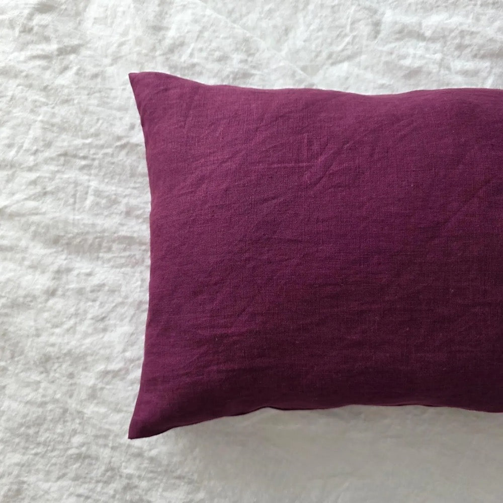 Custom Linen Body Pillow Cover, European Linen Body Pillowcase, Washed Linen Long Pillow Cover | Envelope Closure | Custom Body Pillowcase