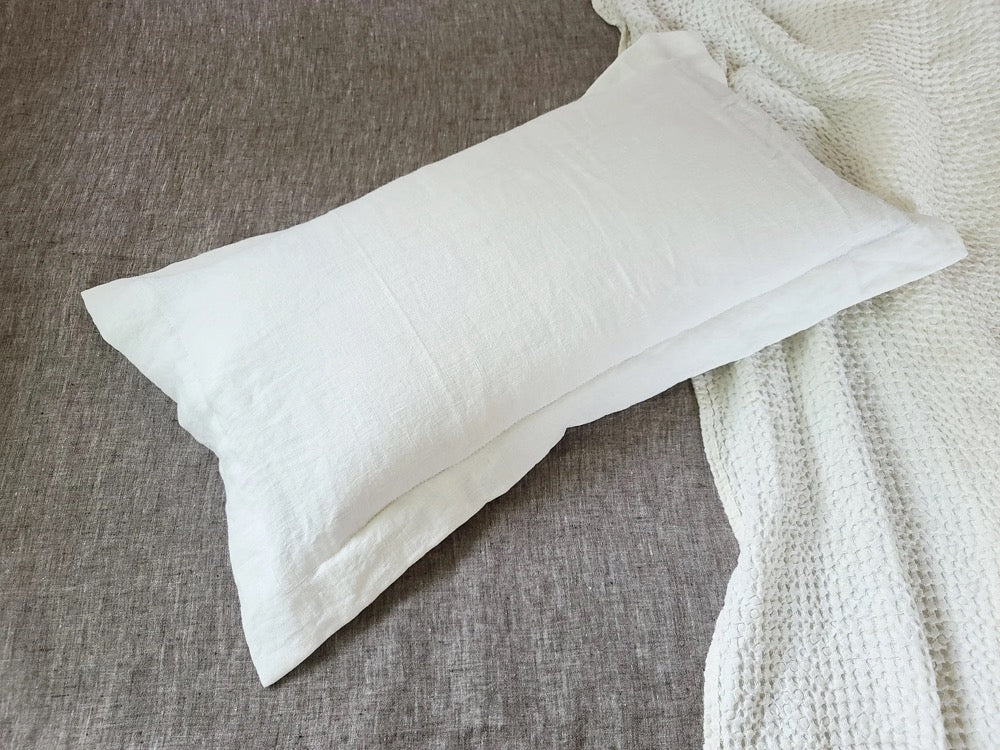 Lumbar Linen Pillow Cover, Oxford Linen Pillow Sham, Custom Lumbar pillowcase