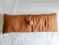Body Pillow Cover made from 100% European Linen, Washed Linen Lumbar Pillow Cover, Custom Body Pillowcase
